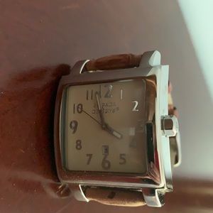 Silpada watch , brown leather band